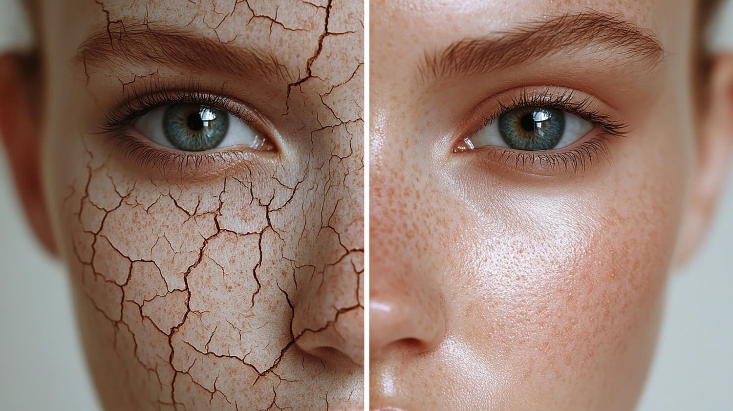 Différences entre peau sèche et déshydratée